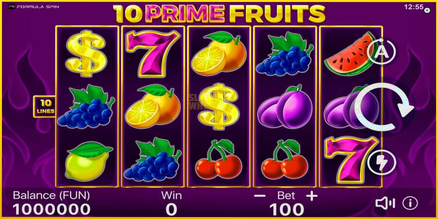 Картинка 1 ігрового апарату 10 Prime Fruits