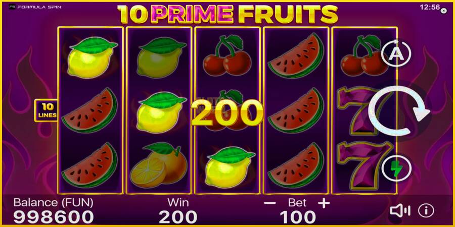 Картинка 3 ігрового апарату 10 Prime Fruits