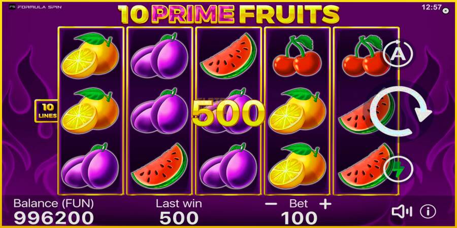 Картинка 4 ігрового апарату 10 Prime Fruits