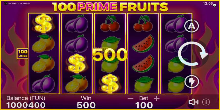 Картинка 2 ігрового апарату 100 Prime Fruits