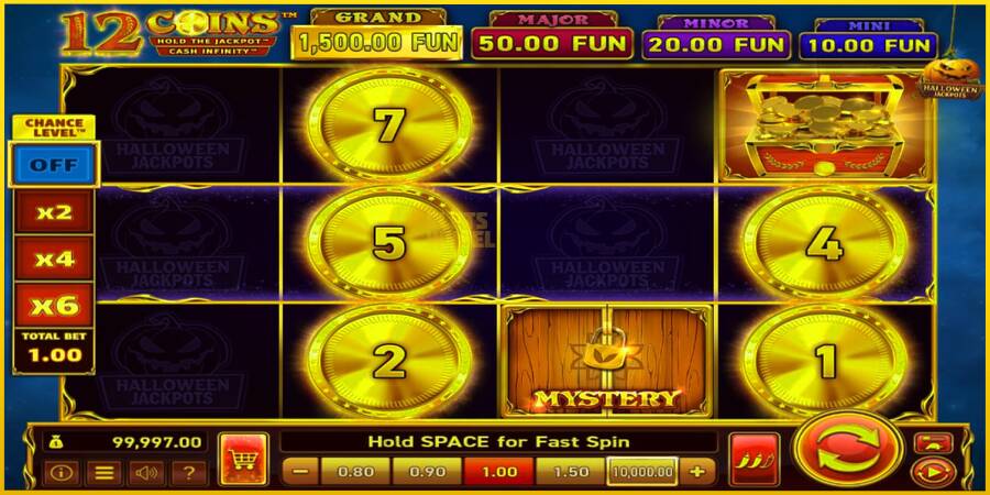 Картинка 2 ігрового апарату 12 Coins Grand Gold Edition Halloween Jackpots