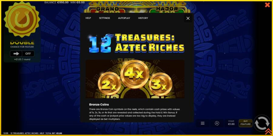 Картинка 5 ігрового апарату 12 Treasures: Aztec Riches