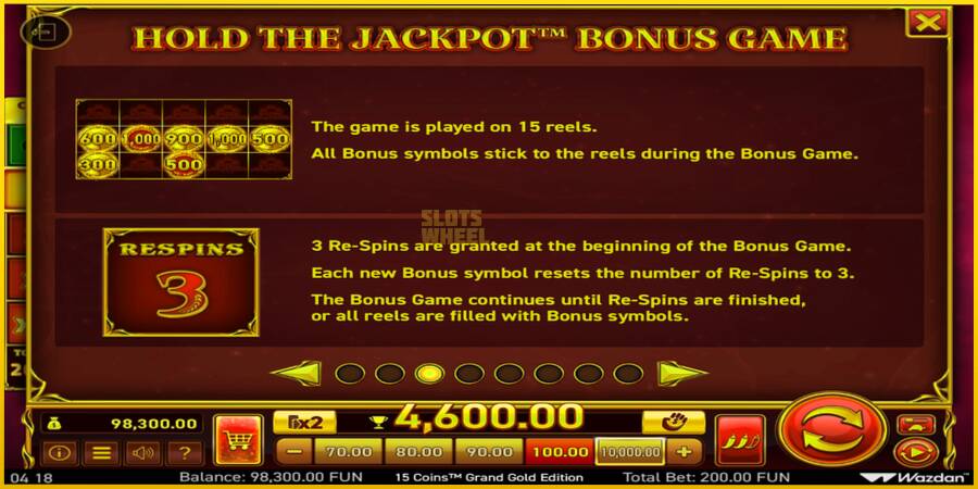 Картинка 5 ігрового апарату 15 Coins Grand Gold Edition Score The Jackpot