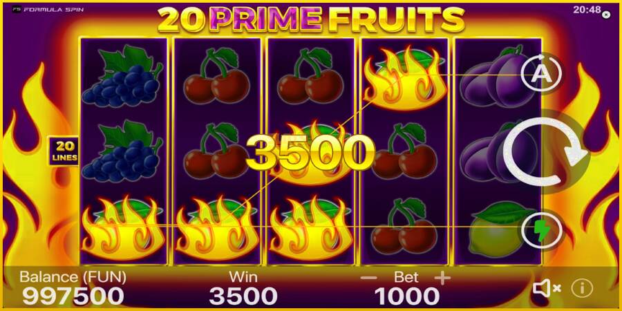 Картинка 2 ігрового апарату 20 Prime Fruits