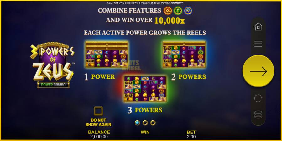 Картинка 1 ігрового апарату 3 Powers of Zeus: Power Combo