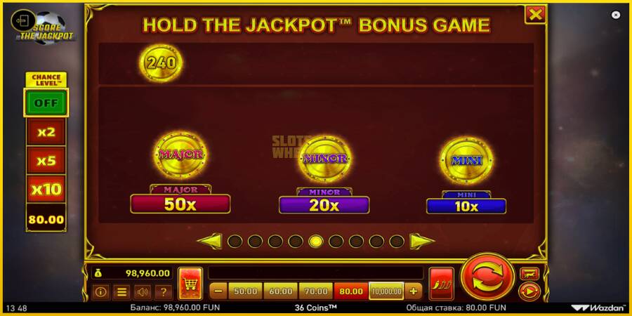 Картинка 7 ігрового апарату 36 Coins Score The Jackpot