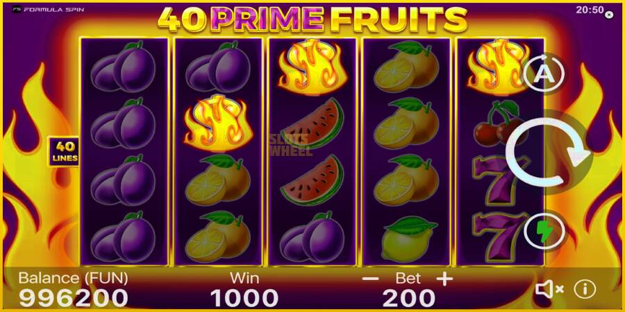 Картинка 3 ігрового апарату 40 Prime Fruits