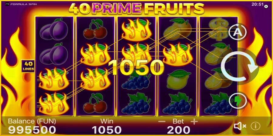 Картинка 4 ігрового апарату 40 Prime Fruits