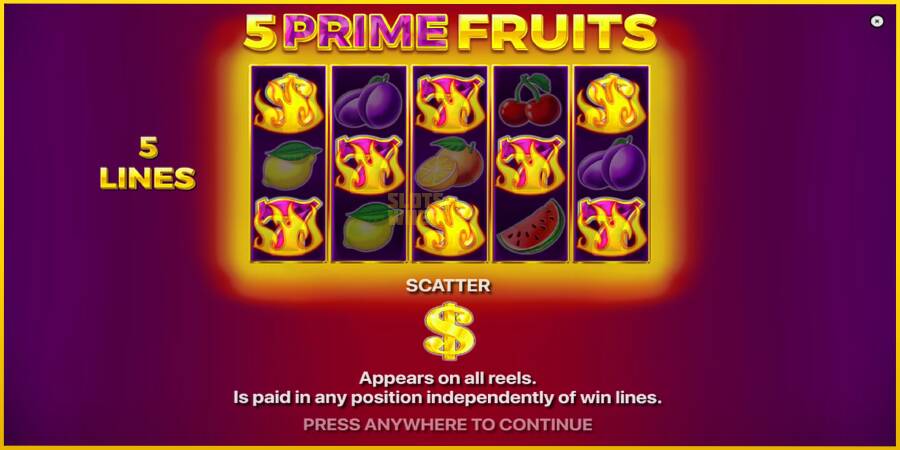 Картинка 1 ігрового апарату 5 Prime Fruits