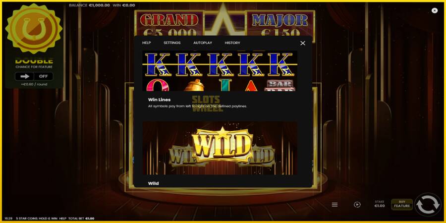 Картинка 6 ігрового апарату 5 Star Coins: Hold & Win