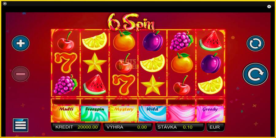 Картинка 1 ігрового апарату 6 Spin