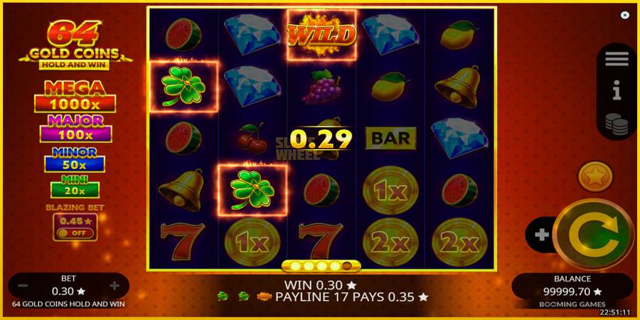 Картинка 2 ігрового апарату 64 Gold Coins Hold and Win