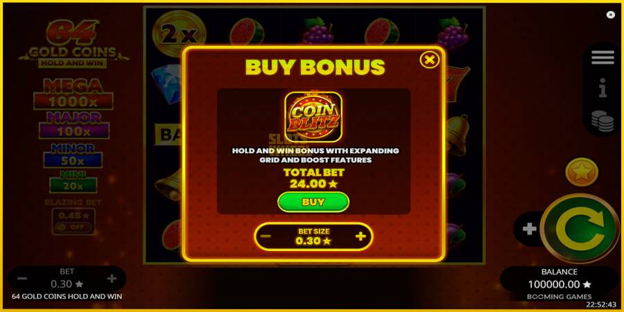 Картинка 5 ігрового апарату 64 Gold Coins Hold and Win