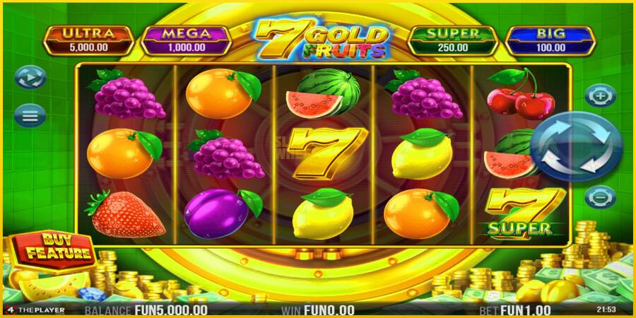 Картинка 2 ігрового апарату 7 Gold Fruits