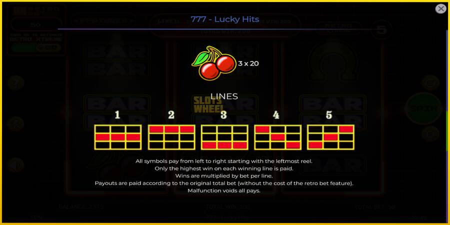 Картинка 7 ігрового апарату 777 Lucky Hits