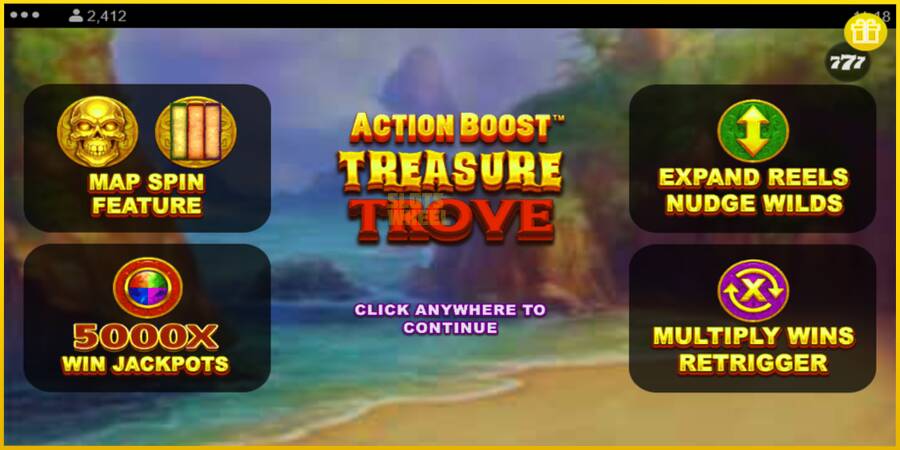 Картинка 1 ігрового апарату Action Boost Treasure Trove