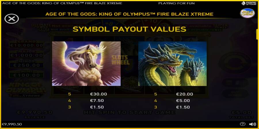 Картинка 6 ігрового апарату Age of the Gods: King of Olympus Fire Blaze Xtreme