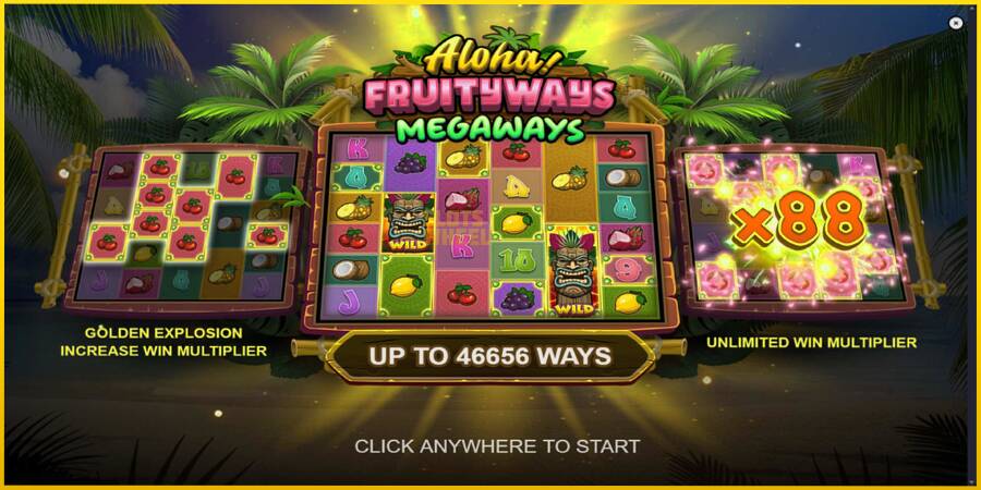 Картинка 1 ігрового апарату Aloha! Fruityways