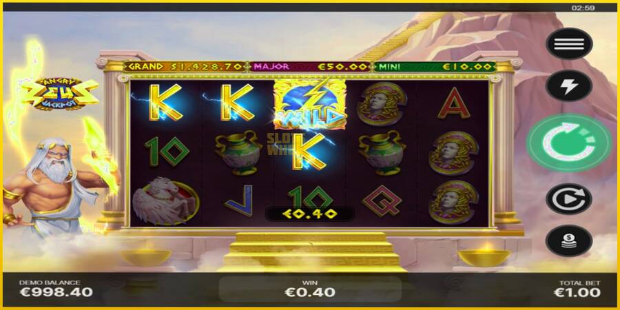 Картинка 3 ігрового апарату Angry Zeus Jackpot