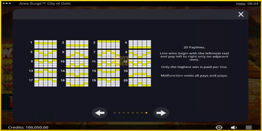 Картинка 6 ігрового апарату Area Surge City of Gold
