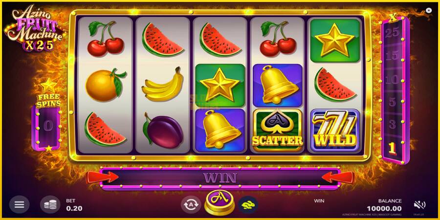 Картинка 2 ігрового апарату Azino Fruit Machine x25