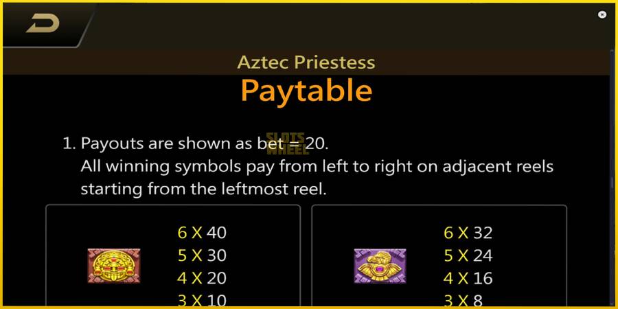 Картинка 7 ігрового апарату Aztec Priestess