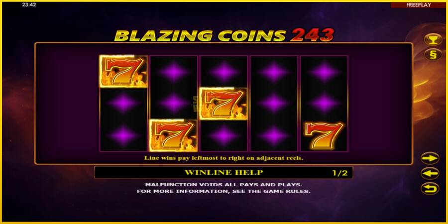 Картинка 5 ігрового апарату Blazing Coins 243