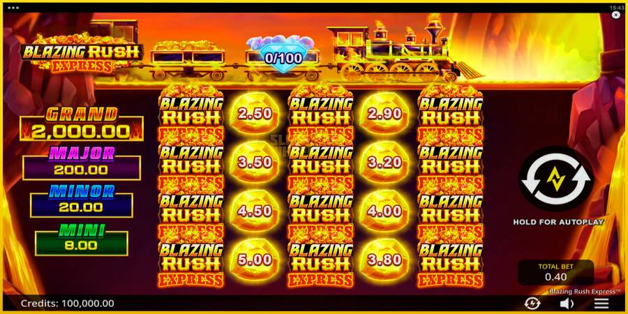 Картинка 1 ігрового апарату Blazing Rush Express