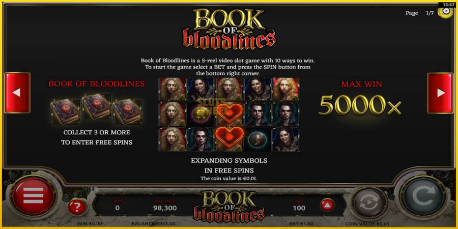 Картинка 5 ігрового апарату Book of Bloodlines