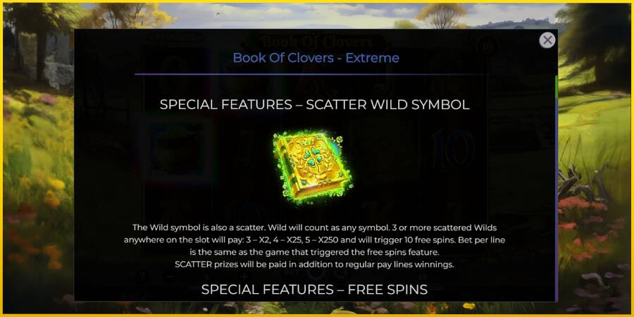 Картинка 5 ігрового апарату Book of Clovers - Extreme