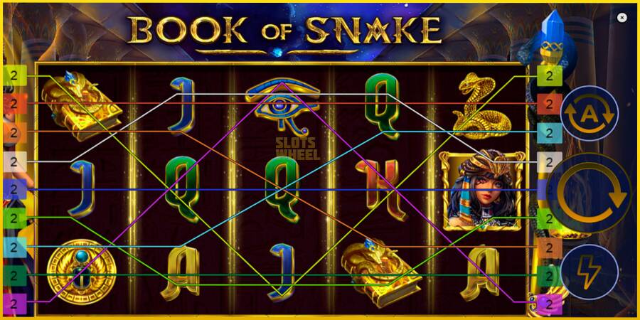 Картинка 2 ігрового апарату Book of Snake