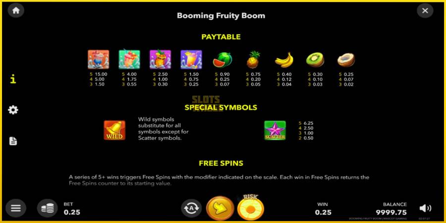 Картинка 5 ігрового апарату Booming Fruity Boom