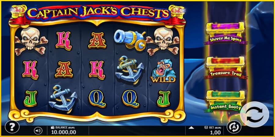 Картинка 1 ігрового апарату Captain Jacks Chests