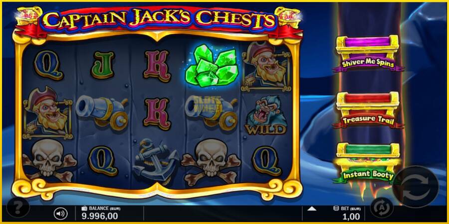 Картинка 4 ігрового апарату Captain Jacks Chests