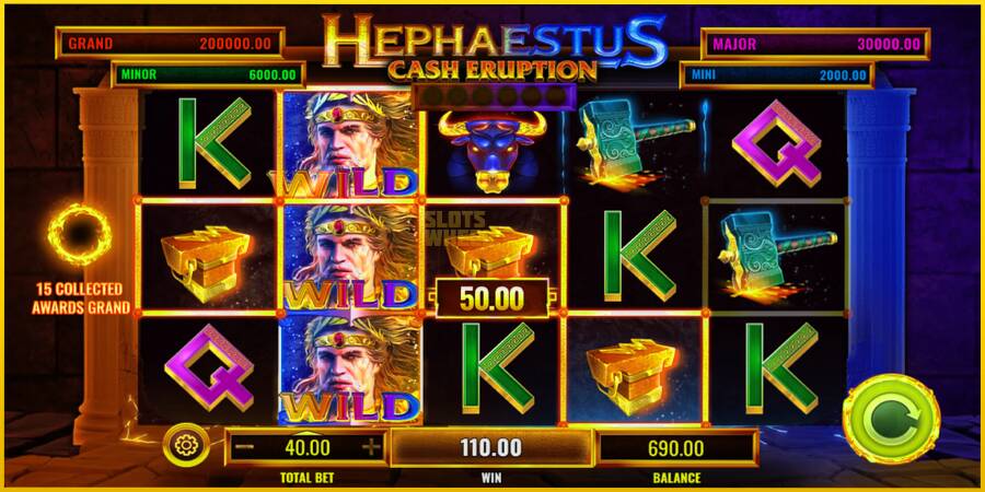 Картинка 4 ігрового апарату Cash Eruption Hephaestus