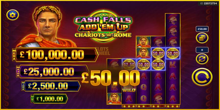 Картинка 3 ігрового апарату Cash Falls: Add Em Up Chariots of Rome