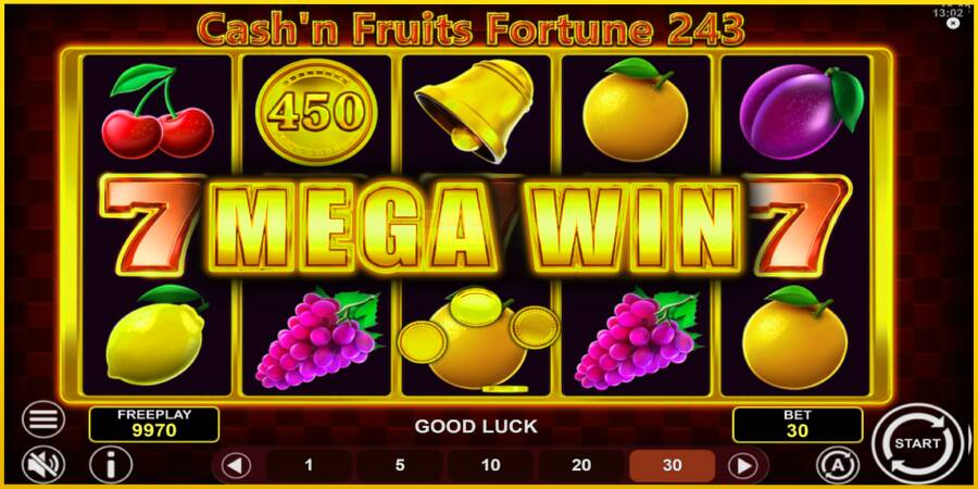 Картинка 3 ігрового апарату Cashn Fruits Fortune 243