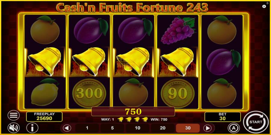 Картинка 5 ігрового апарату Cashn Fruits Fortune 243