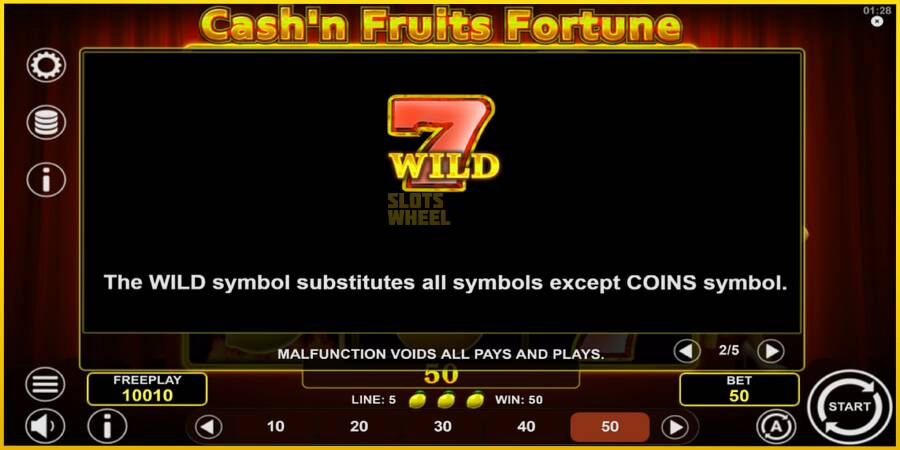 Картинка 6 ігрового апарату Cashn Fruits Fortune