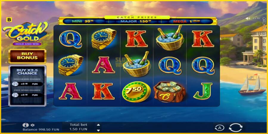 Картинка 2 ігрового апарату Catch The Gold Hold and Win