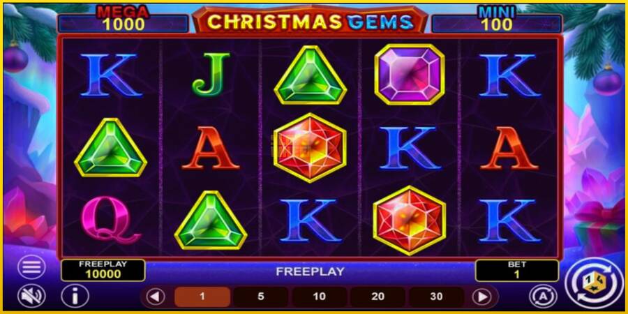 Картинка 2 ігрового апарату Christmas Gems Hold & Win