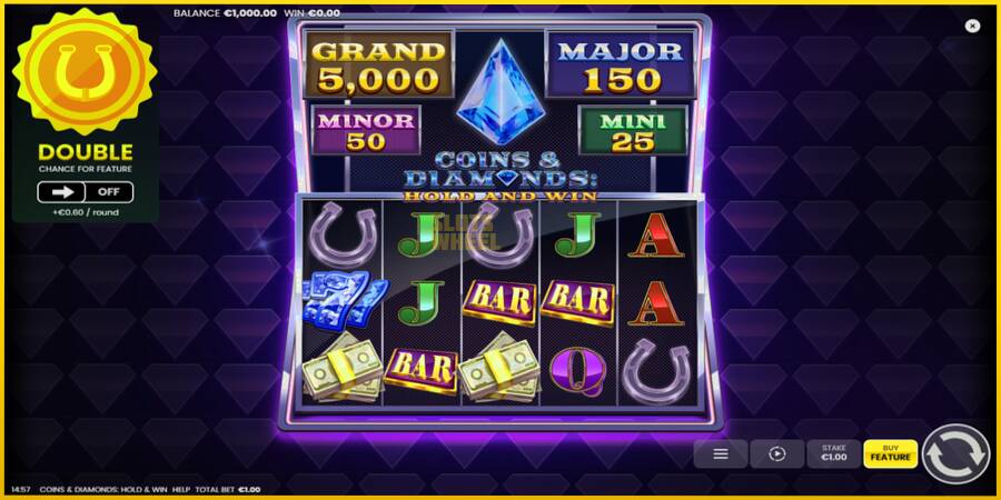 Картинка 2 ігрового апарату Coins & Diamonds: Hold and Win