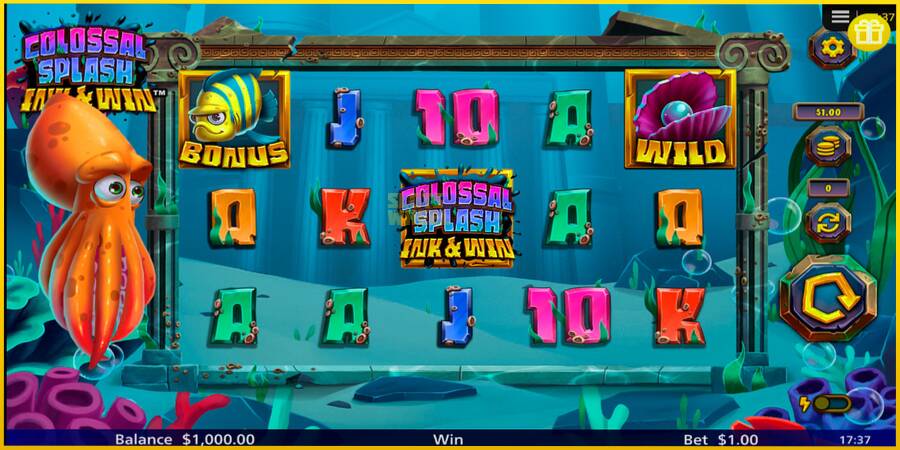 Картинка 1 ігрового апарату Colossal Splash Ink & Win