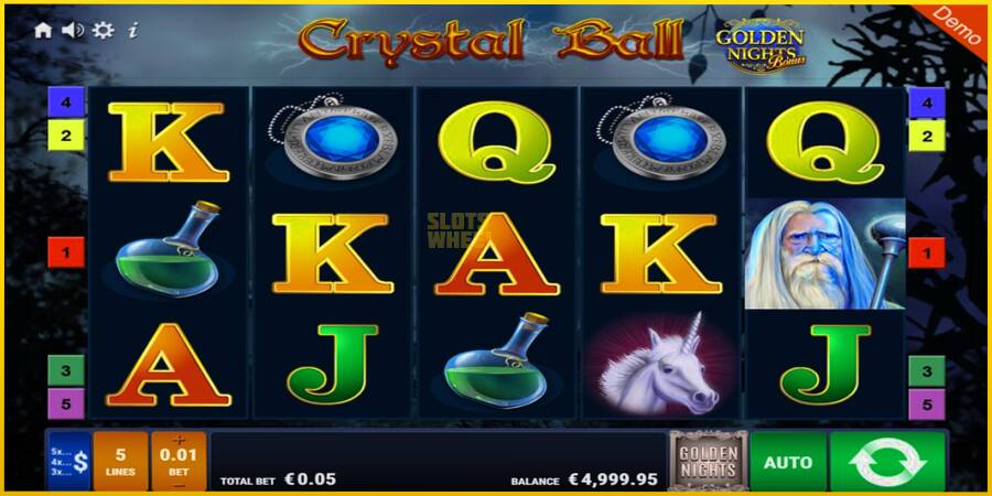 Картинка 1 ігрового апарату Crystal Ball Golden Nights