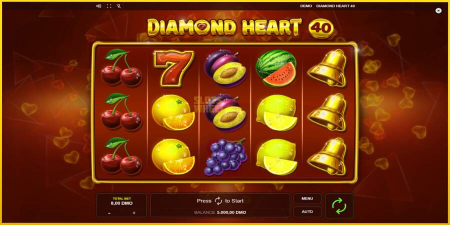 Картинка 1 ігрового апарату Diamond Heart 40