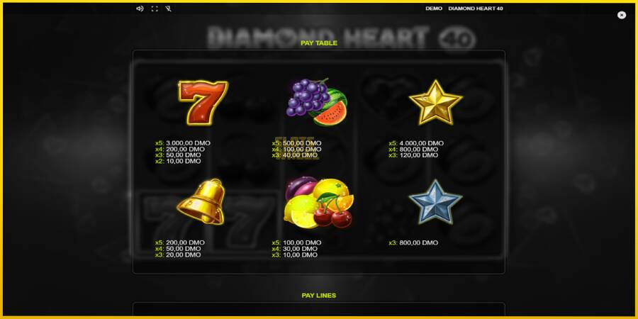 Картинка 5 ігрового апарату Diamond Heart 40