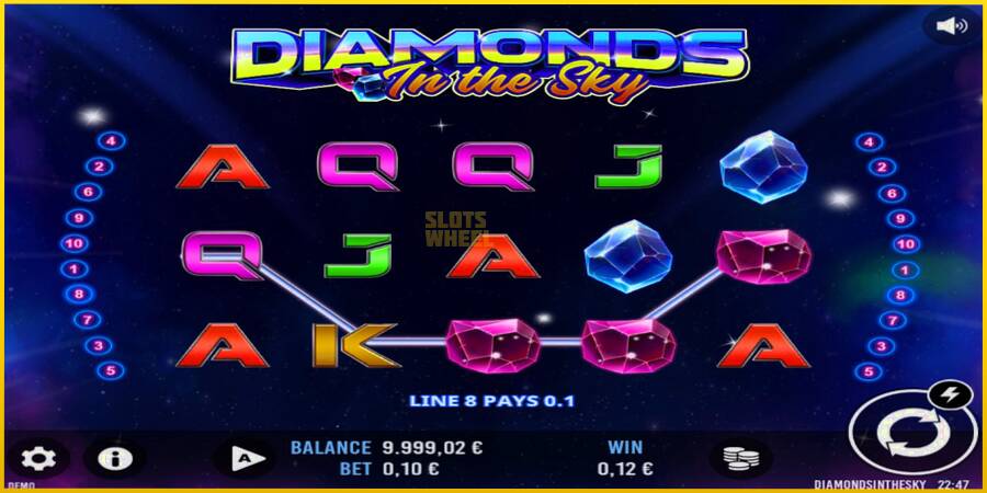 Картинка 2 ігрового апарату Diamonds In The Sky