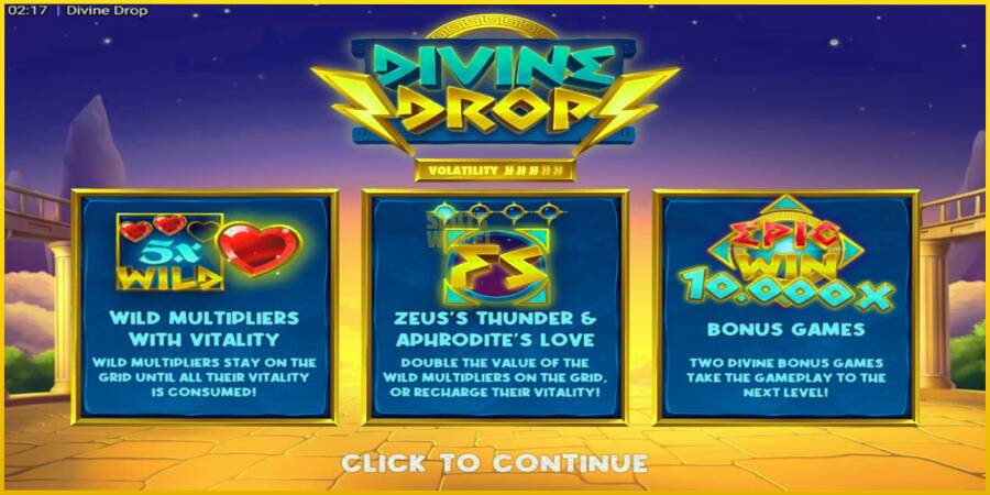 Картинка 1 ігрового апарату Divine Drop