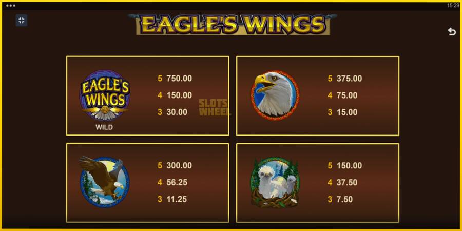 Картинка 6 ігрового апарату Eagles Wings