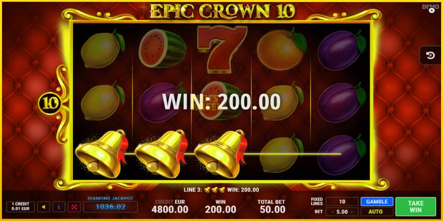 Картинка 2 ігрового апарату Epic Crown 10